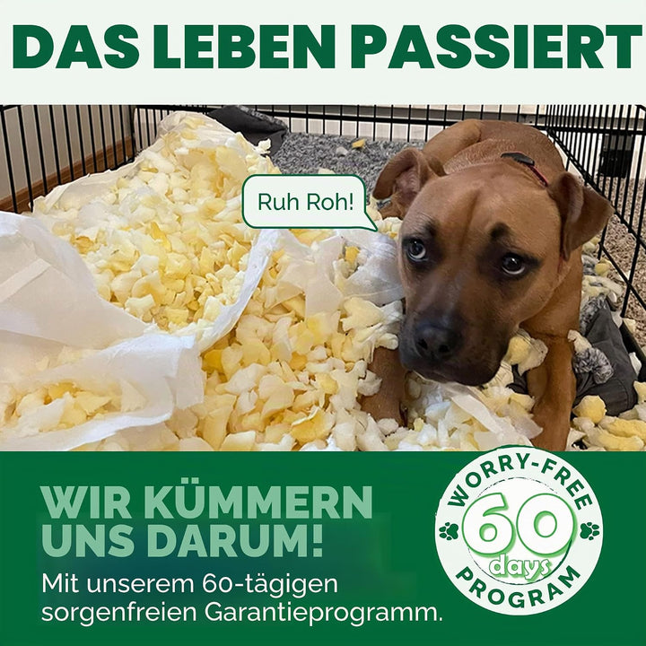 Furhaven Pinsonic Ersatzbezug für Hundebett, gesteppt, L-Form, Bluestone, Jumbo, Grösse XL (Gesteppt