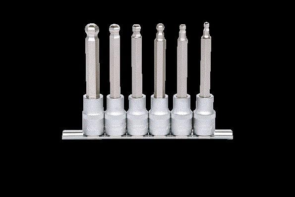 KS Tools 911.1650 1/2" Bit-Stecknuss-Satz Innensechskant, 6-tlg.