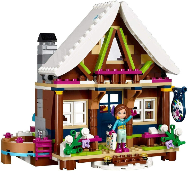 LEGO Friends 41323 - "Chalet im Wintersportort Konstruktionsspiel, bunt Single, Single