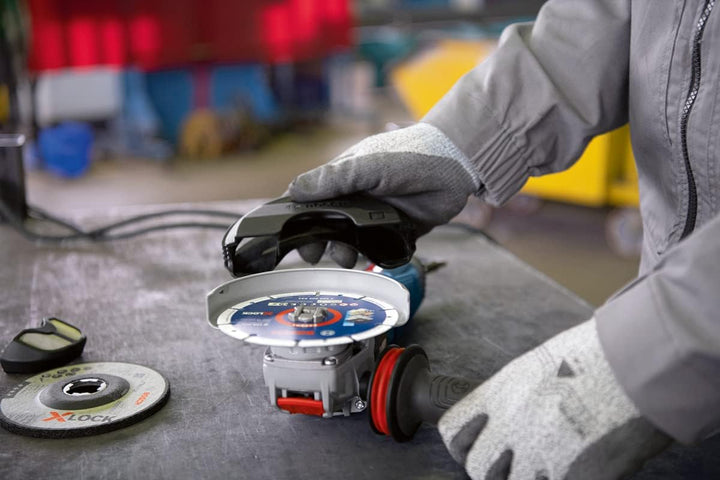 Bosch Professional Winkelschleifer GWX 14-125 S (mit X-LOCK-Aufnahme, 1.400 Watt, Zusatzhandgriff Vi