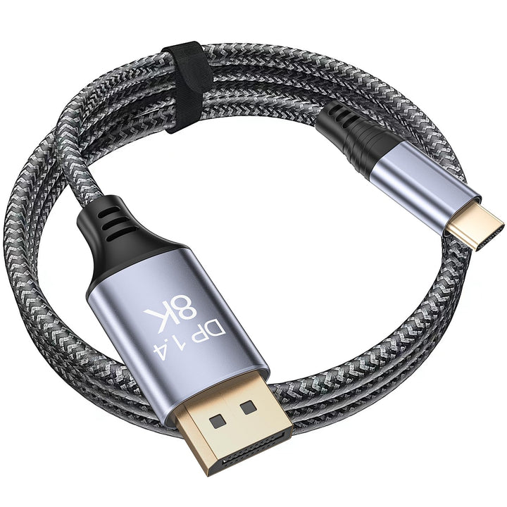 USB C auf DisplayPort Kabel 6M, 8K@60Hz 30Hz 4K@240Hz 144Hz HDR VRR Thunderbolt 4 3 DP1.4 Kabel komp