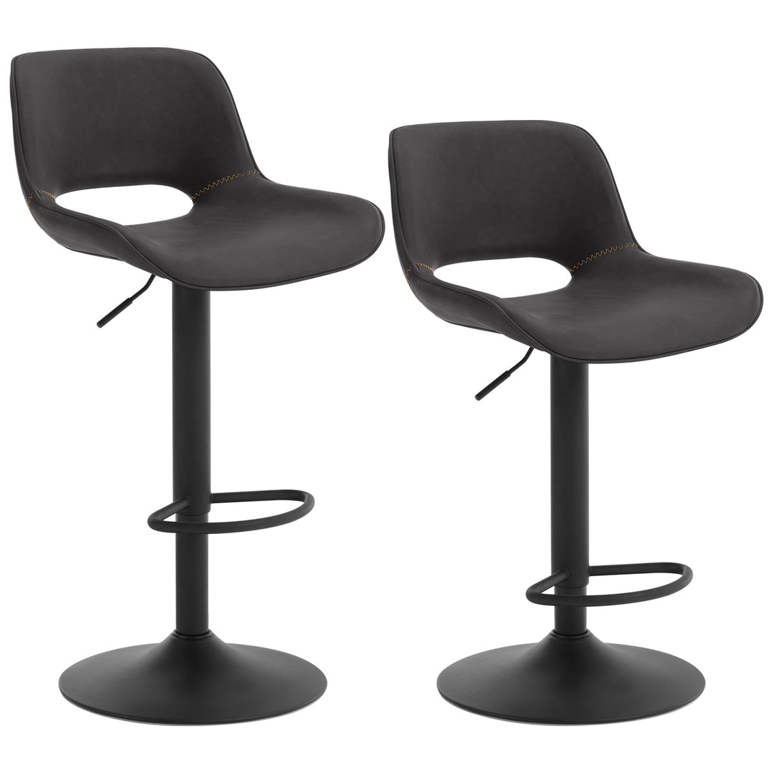 WOLTU Barhocker 2er Set, Barstuhl höhenverstellbar, Bar Hocker Stühle, Tresenstuhl, Kunstleder Stuhl