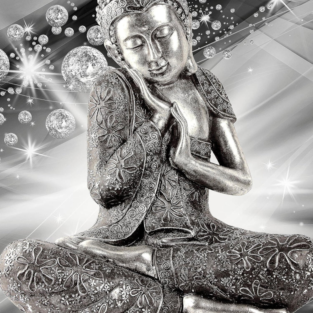 Runa Art Wandbilder Buddha Feng Shui 5 Teilig Bild auf Vlies Leinwand Deko Wohnzimmer Schlafzimmer Z