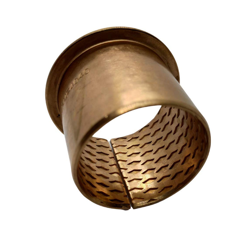 Bundbuchse 70mm x 75mm x 50mm Bund: 85mm x 2.5mm | Gleitlager aus Bronze mit Innenschmierung (schmie