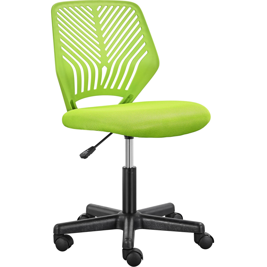 Yaheetech Bürostuhl Ergonomisch Schreibtischstuhl ohne Armlehnen Drehstuhl mit Rücklehne Arbeitsstuh