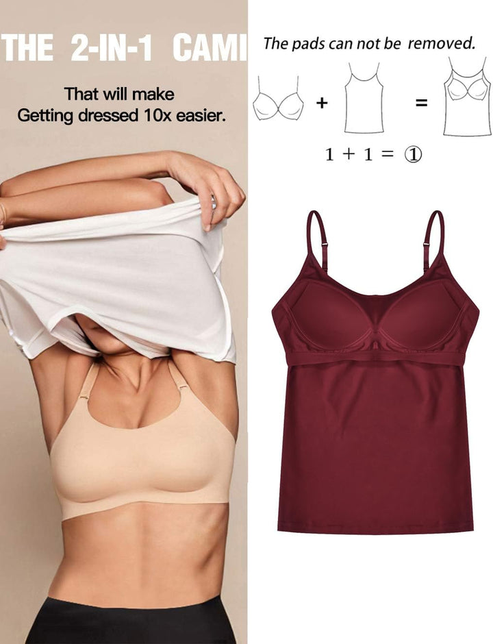 STARBILD Damen Unterhemd, S-4XL L Burgunderrot, L Burgunderrot