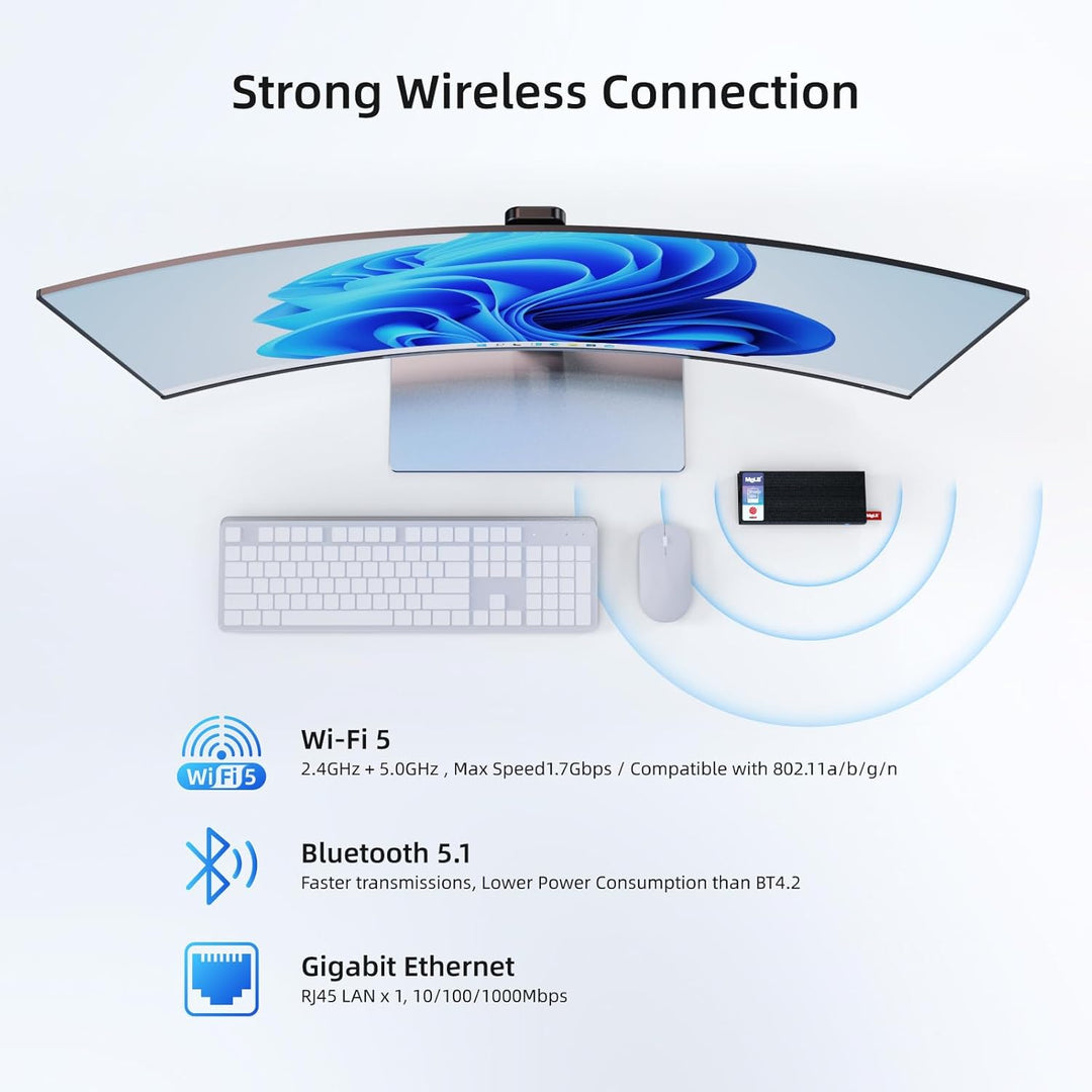 MeLE Mini PC Stick lüfterlos PCG02 Pro 12th Gen Alder Lake - N100(bis zu 3,4GHz), 8GB DDR4 RAM 256GB