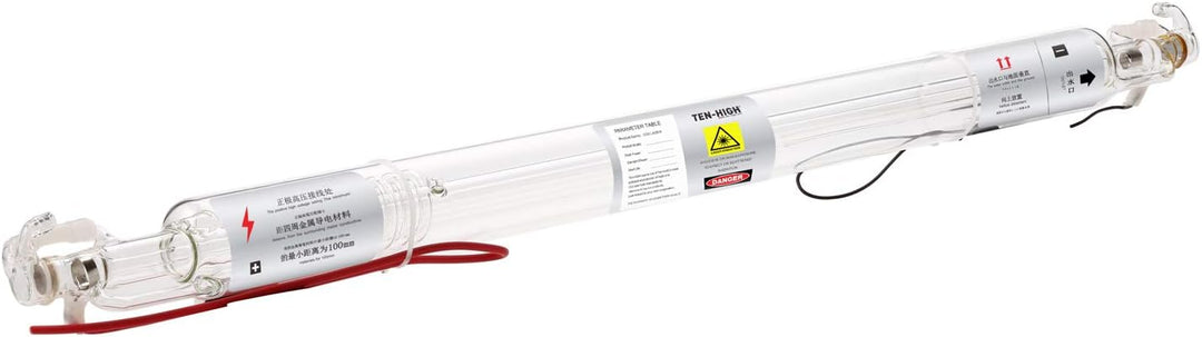 TEN-HIGH CO2 Glas Laserröhre Laser Tube 60W 1000 mm Dm. 50 mm für Laser Gravier- und Schneiden Masch