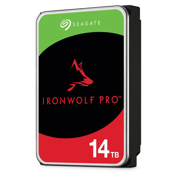 Seagate IronWolf Pro, NAS interne Festplatte 14TB HDD, 3.5 Zoll, 7200 U/Min, CMR, 256 MB Cache, SATA