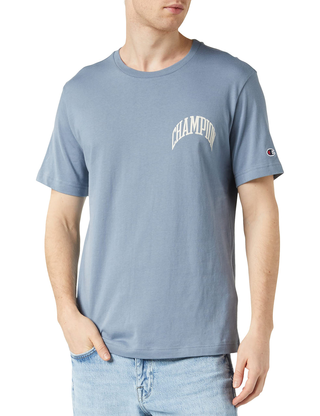 Champion Herren T-Shirt L Blau (Bur), L Blau (Bur)