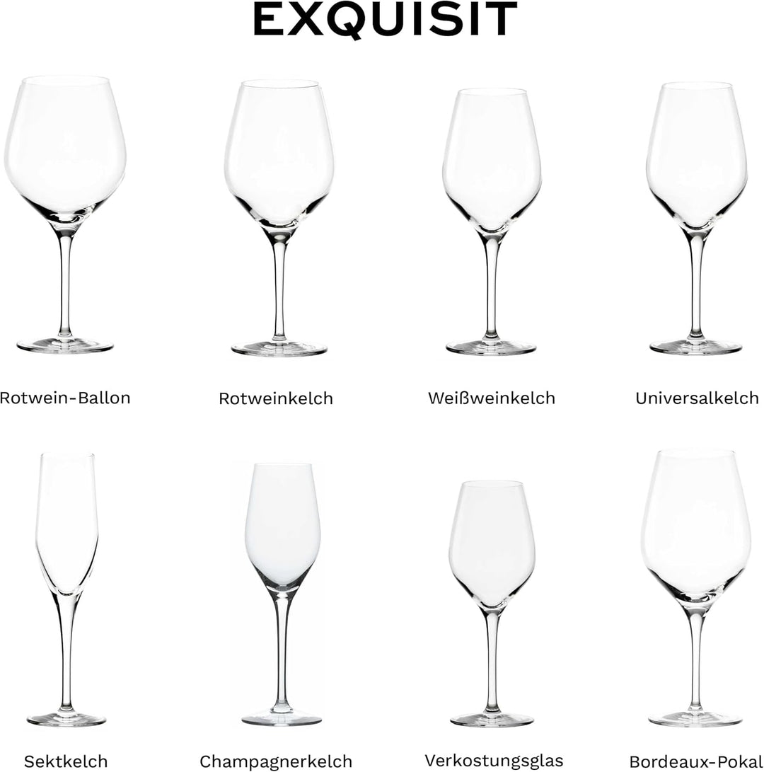 Stölzle Lausitz Exquisit Tasting Glas 350 ml I Verkostungsglas 6er Set I Blind Tasting Glass I Speci