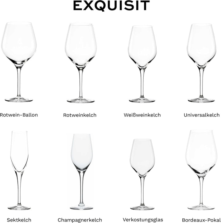Stölzle Lausitz Exquisit Tasting Glas 350 ml I Verkostungsglas 6er Set I Blind Tasting Glass I Speci