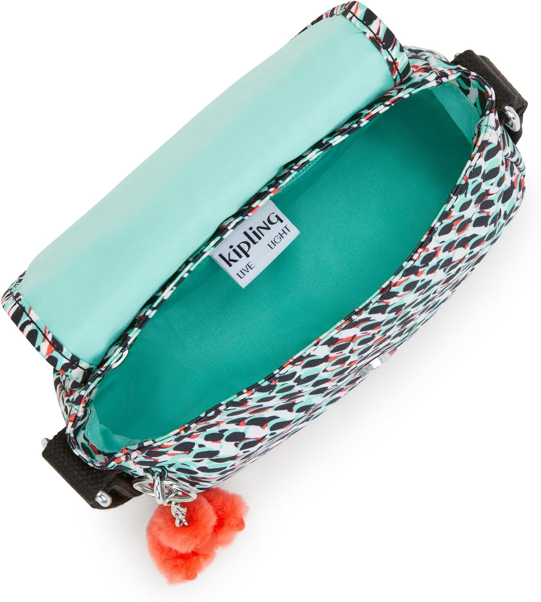 Kipling Damen Sabian Umhängetasche 7.75''L x 5.75''H x 3.25''D Abstrakter Druck, 7.75''L x 5.75''H x
