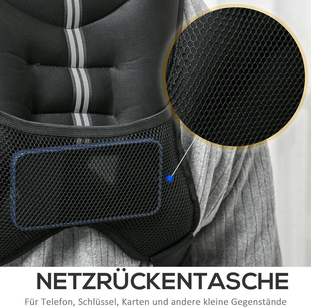 HOMCOM Gewichtsweste Weight Vest verstellbar für Gewicht Tranning Krafttrainning Mann/Frau Oxford-Ge