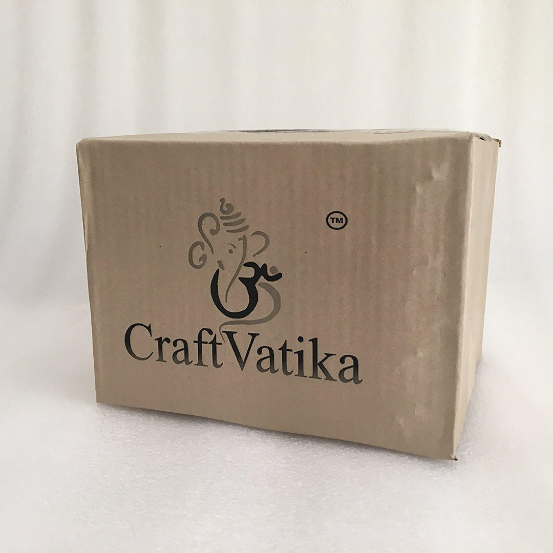 craftvatika Lord Ganesha Schrein Messing Idol Statue | Hindu Gott Ganesha Ganpati Decor Figur