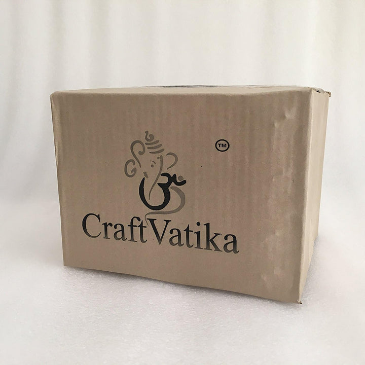 craftvatika Lord Ganesha Schrein Messing Idol Statue | Hindu Gott Ganesha Ganpati Decor Figur