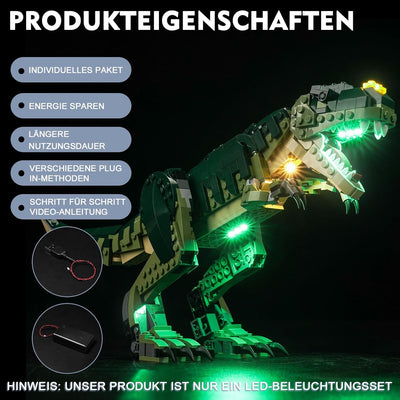 Led Licht Set Kompatibel mit Lego 31151 T. rex (Kein Modell), Dekorationsbeleuchtungsset Compatible