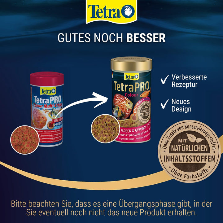 Tetra Pro Colour Multi-Crisps - Premium Fischfutter mit Farbkonzentrat für schöne, farbenprächtige F