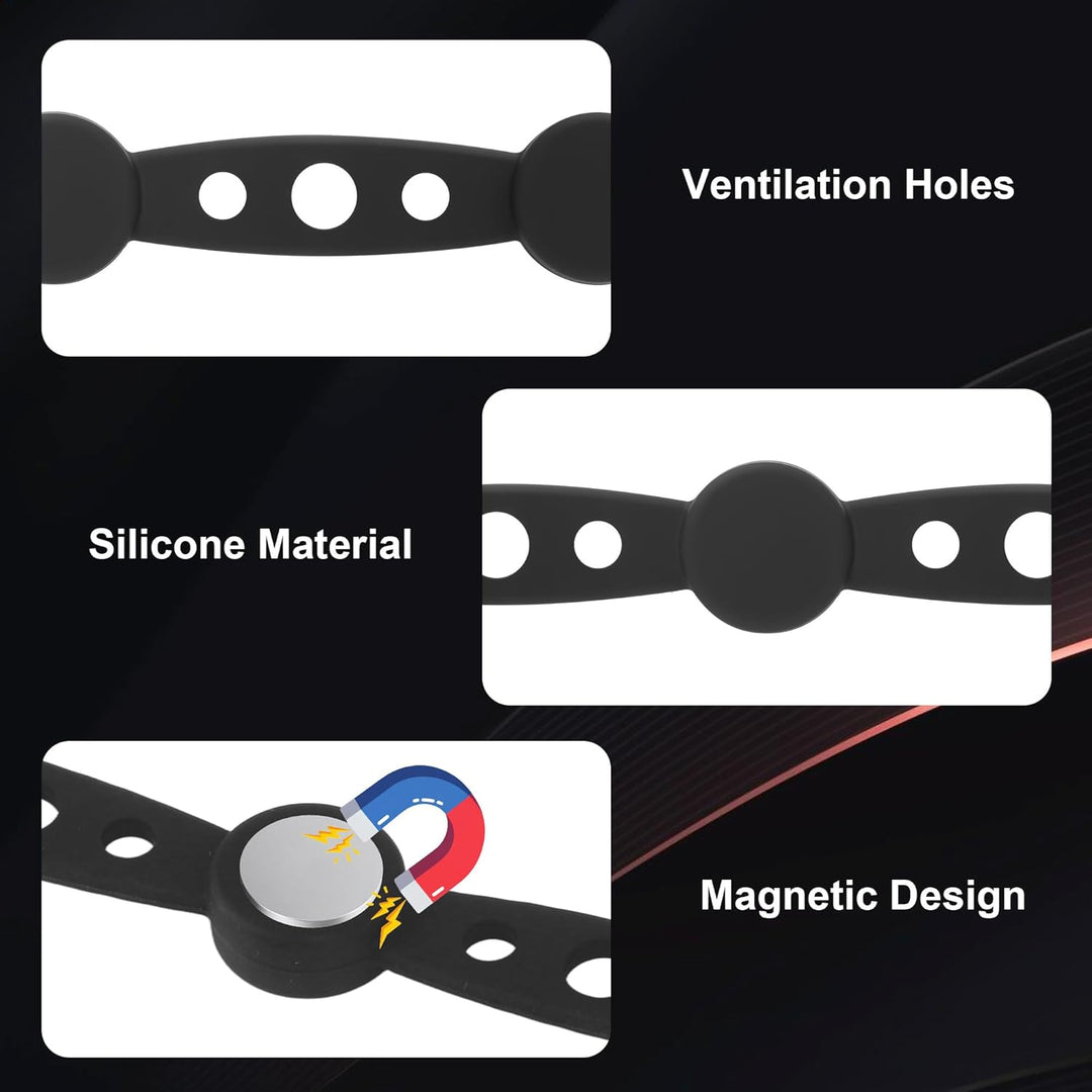 15 Stück Magnetische Befestigungsschnalle,Magnet Silikon Schnalle,Magnet Silikon Schna für Backpapie