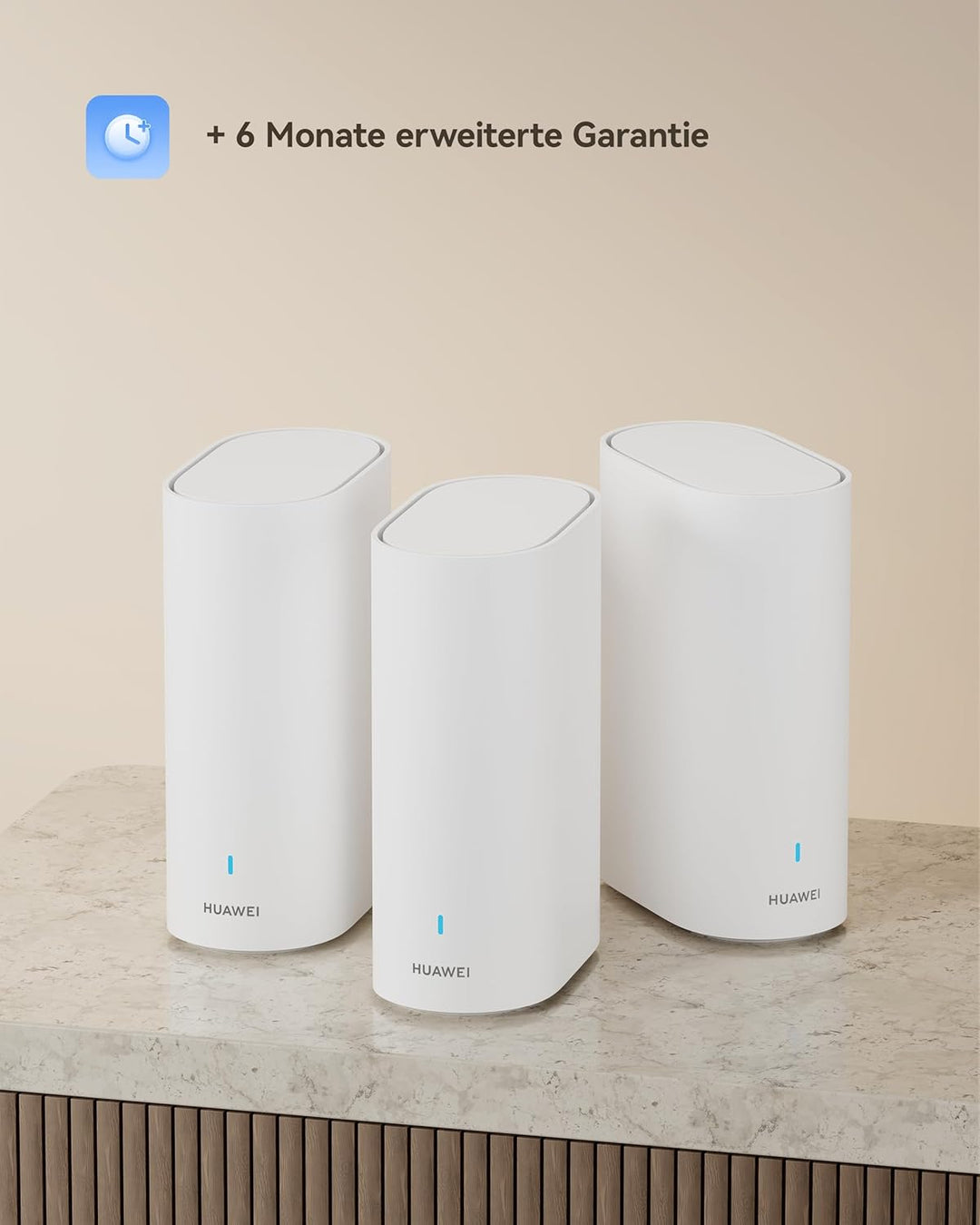 HUAWEI WiFi Mesh 3+ Router, Dual-Band Wi-Fi 6 AX3000, WLAN-Abdeckung im ganzen Haus, über 250 Geräte