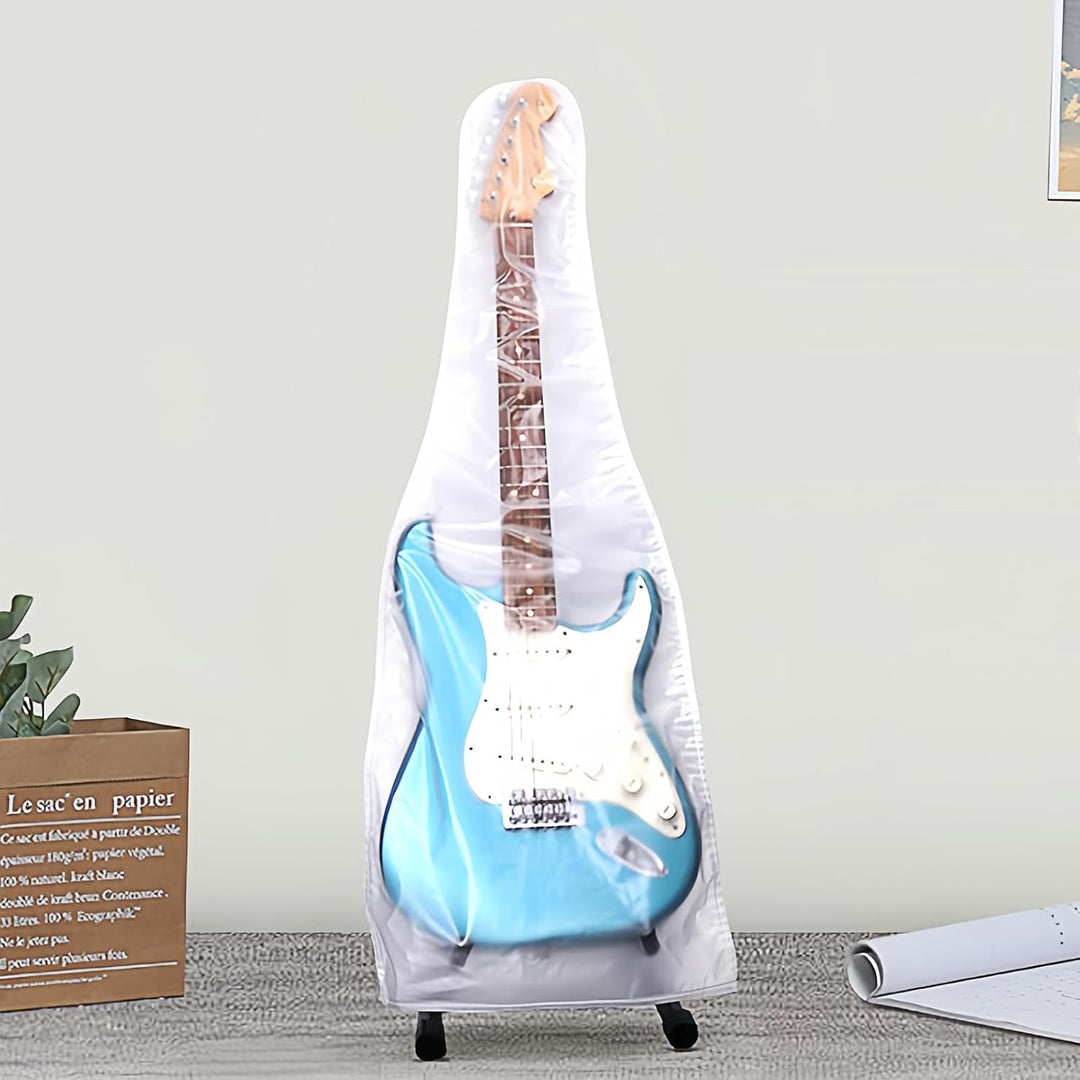 Musiin Gitarren-Abdeckung, transparent, mattiert, Staubschutz für E-Gitarre, eleganter Schutz für Ih