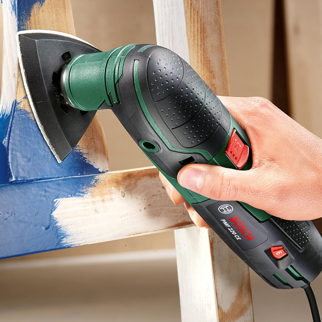 Bosch Home and Garden Bosch Multifunktionswerkzeug PMF 220 CE Set (220 Watt, im Koffer), Grün PMF 22