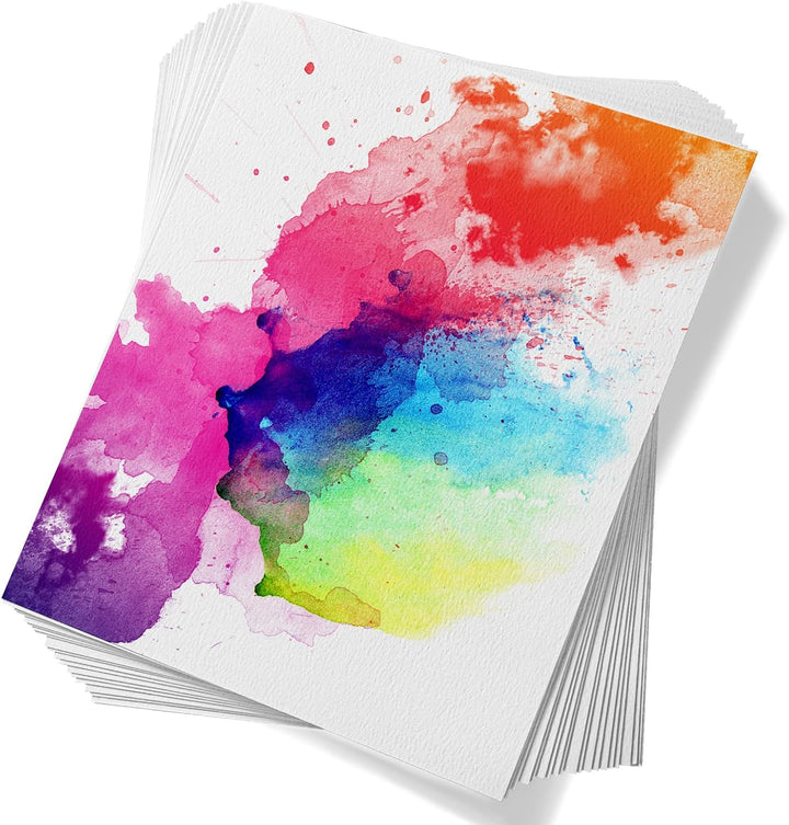 Paul Ruben Aquarellpapier 60 Blatt, 50% Baumwolle, 300 g/m², säurefrei, lose, weiss, kaltgepresst, f