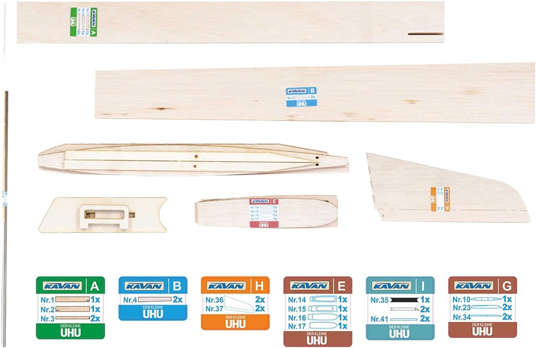 Kavan Der kleine Falke A1 (F1H) Segler 1240mm Holzbausatz
