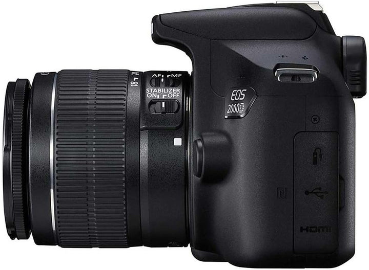 Canon EOS 2000D BK 18-55 is + SB130 + 16GB EU26 SLR-Kamera-Set, 24,1 MP, CMOS 6000 x 4000 Pixel, Sch