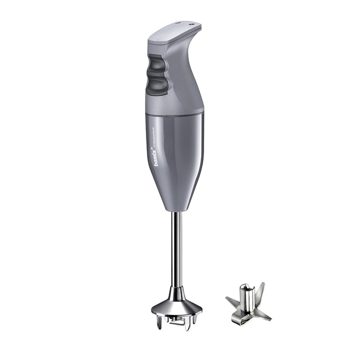 bamix Stabmixer Set EO140 CLASSIC inkl. Multifunktionsmesser aus Edelstahl, 140 Watt, 2-Stufen, Made