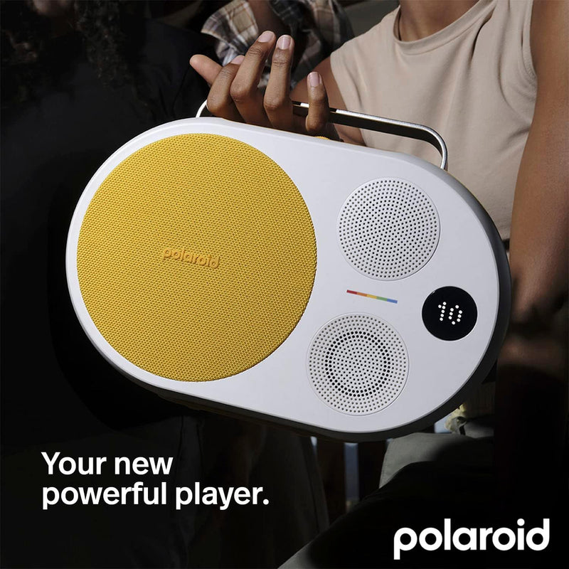 Polaroid P4 Music Player (Yellow) – Powerful Large Room Wireless Bluetooth Speaker Rechargeable with