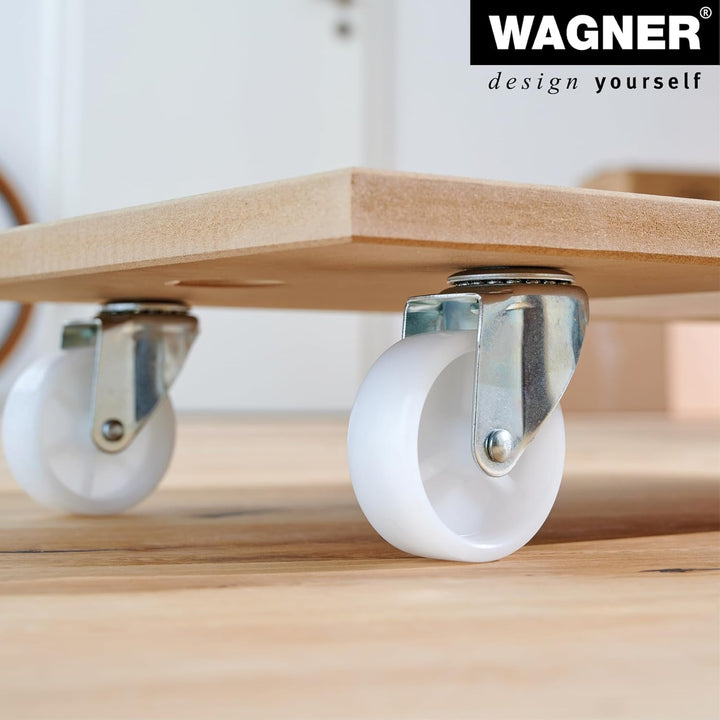 WAGNER Transportroller Transporthilfe 1104 I Plattformwagen für Möbel aus MDF I 57,5 x 30 x 10 cm, T