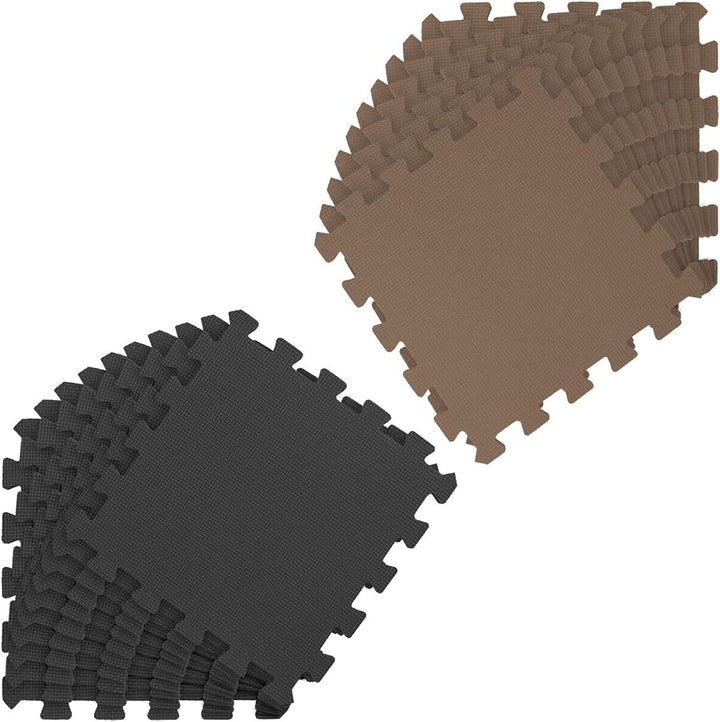LittleTom 18 Teile Spielmatte Baby ab Null - 30x30 Schaumstoff Puzzlematte Kinder Isomatte Baby Spie