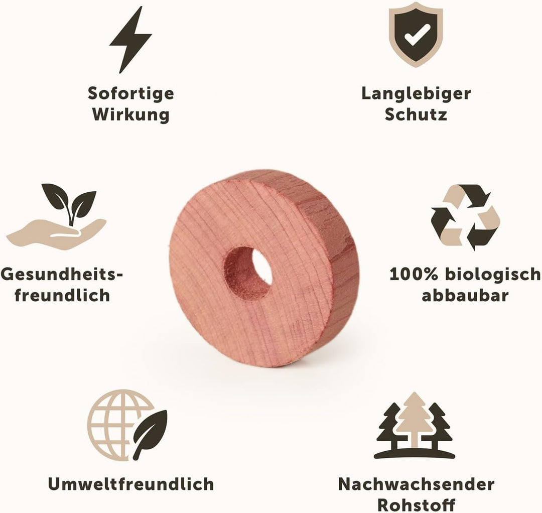 Blumtal Kleiderbügel Holz 10er Set - Holzbügel mit 360° drehbarem Metallhaken - Kleiderbügel Schwarz