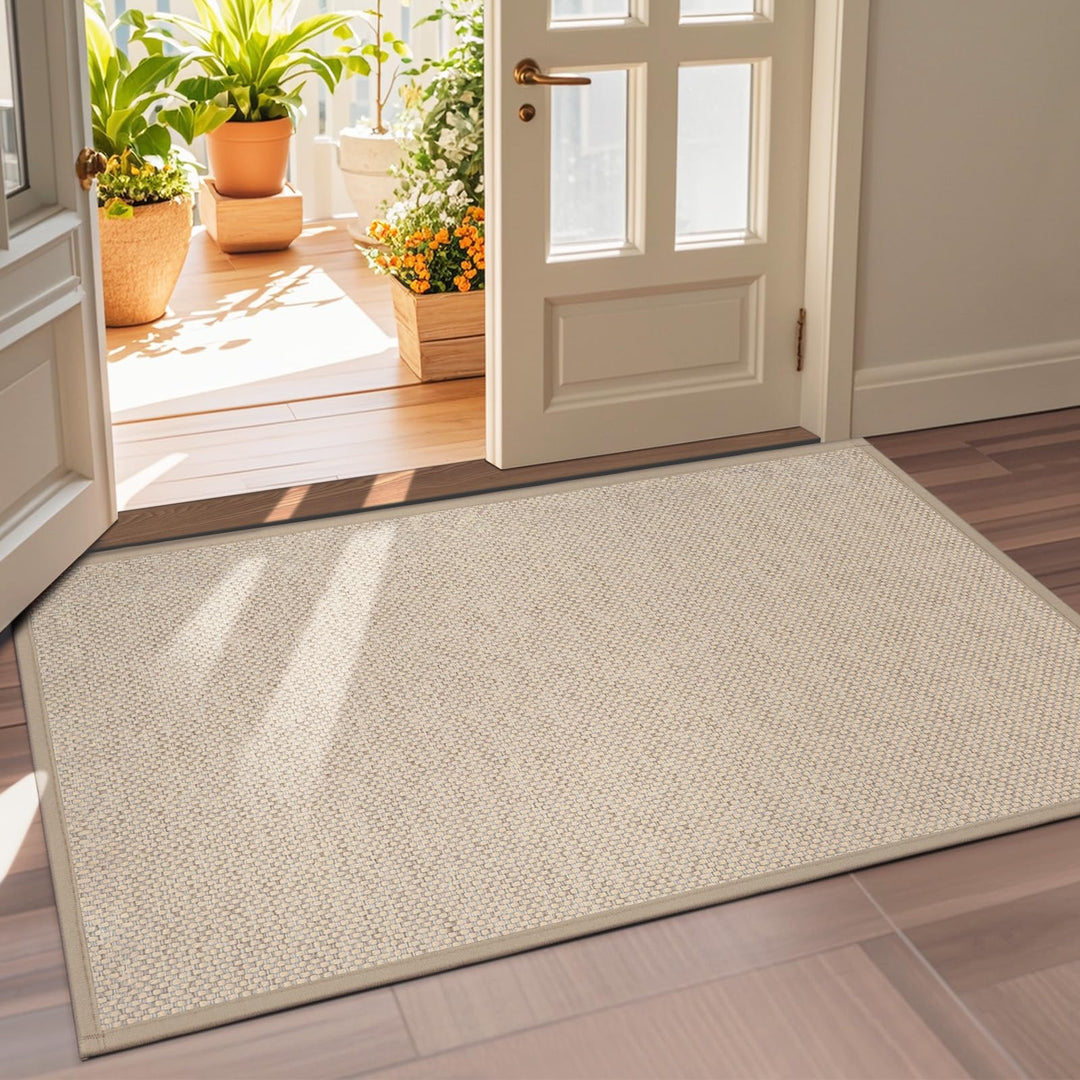 LEKEEPGO Fussmatte Innen 90 x 150 cm, rutschfest Fussmatte, waschbar Schmutzfangmatte, Dünn Türmatte