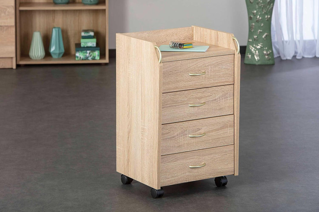 Inter Link – Rollcontainer mit Schubladen -Bürocontainer Standcontainer - Rollschrank Schubladenkomm