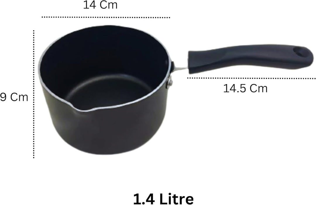 Penguin Home® Professionell Antihaftbeschichtet Induktionssicher Milchtopf mit genietetem Bakelitgri