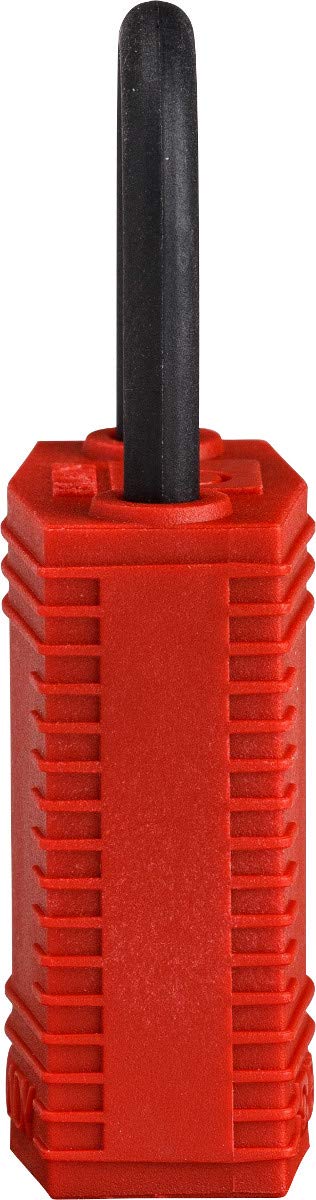 Brady (CPT-RED-25PL-KD) SafeKey Nylon Lockout-Vorhängeschloss - kompakt Mit Nylon Bügel 25.00 mm Rot