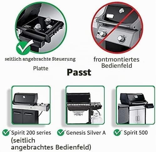 GFTIME 38CM X 28.6CM Edelstahl Grillrost 7521 für Weber Spirit Classic E200 E210 S200 S210 (mit seit