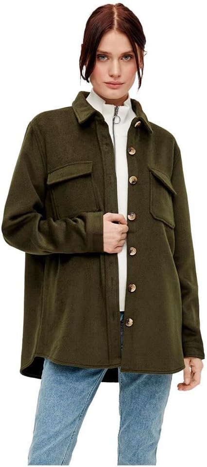 Object Damen Objvera Owen L/S Jacket Noos Jacke 34 Forest Night, 34 Forest Night