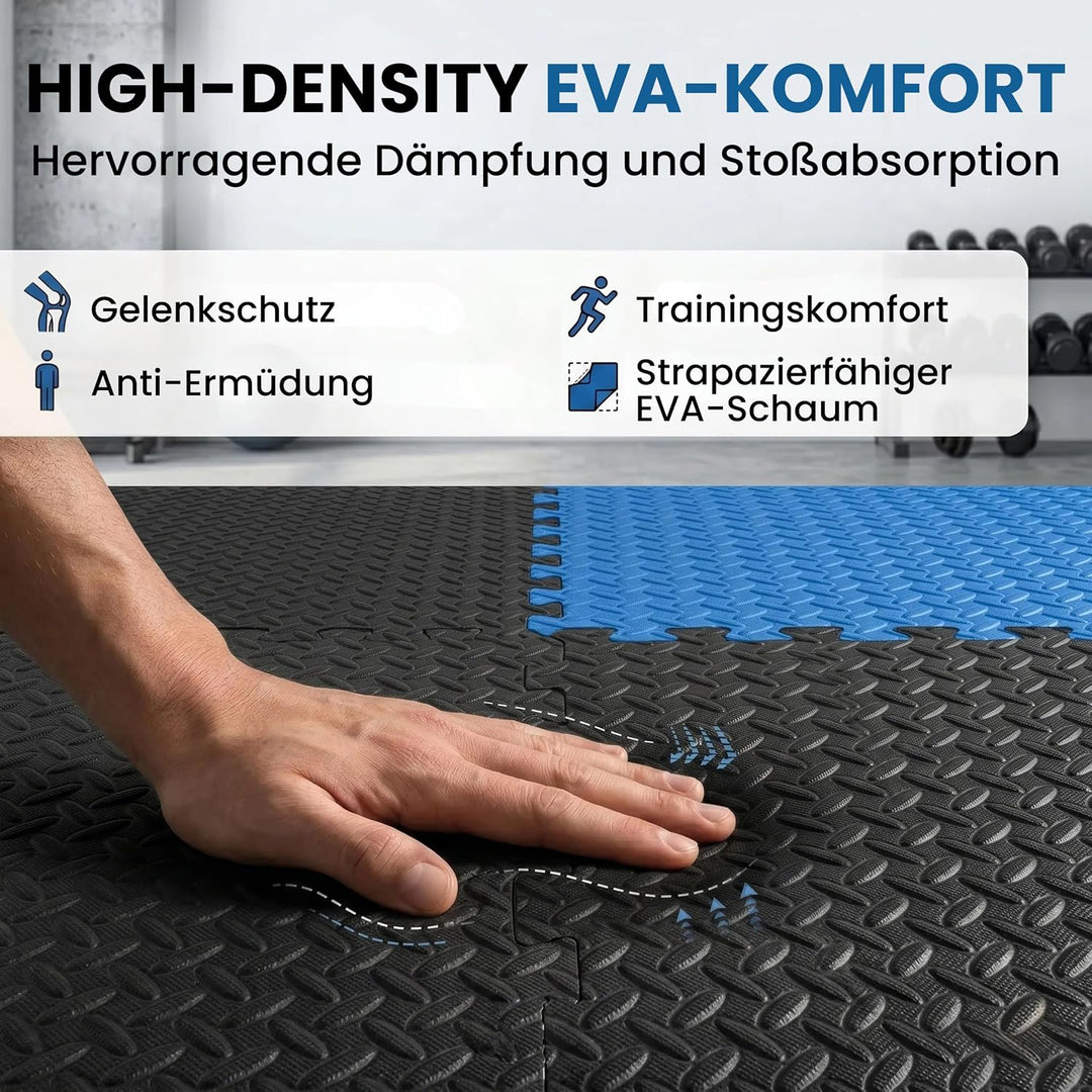 Fitem Puzzlematte aus EVA-Schaumstoff – Sportmatte – Bodenschutz – Garage – Tatami – Pool – Fitness
