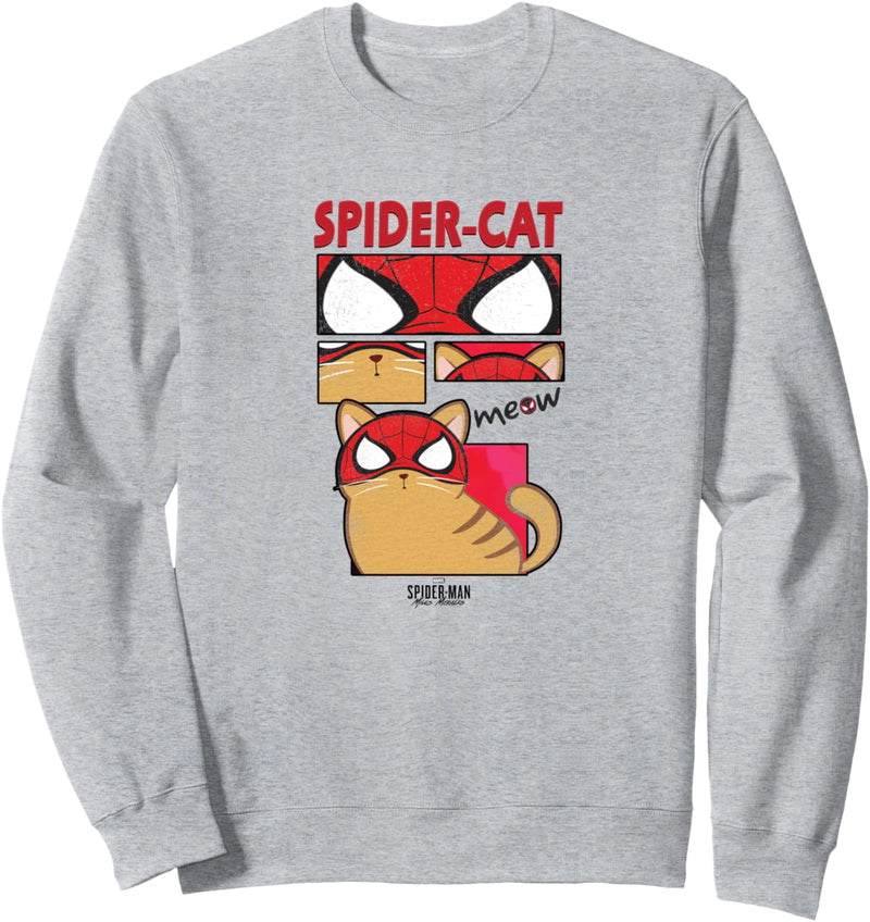 Marvel Spider-Man: Miles Morales Spider-Cat Comic Panels Sweatshirt