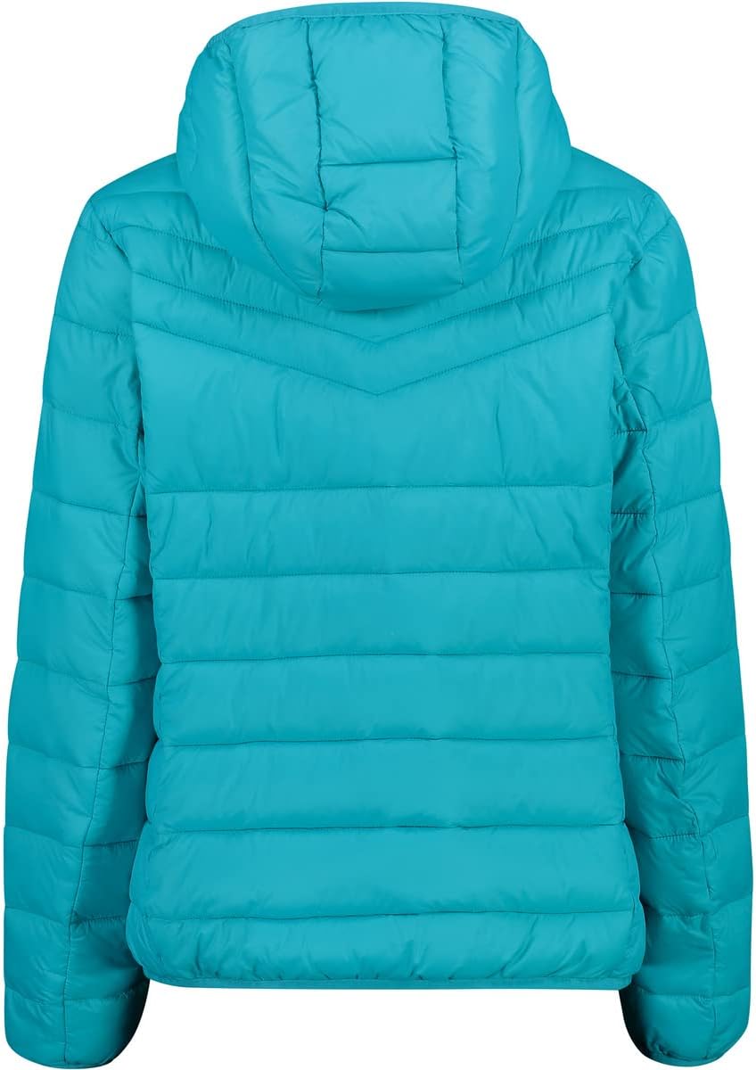 CMP Damen Damenjacke mit Fester Kapuze Coat, Lagune