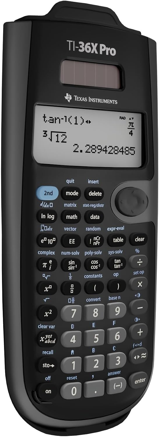 Texas Instruments TI-36X PRO Schulrechner (4-zeilig), nur mit französischer Anleitung und Sprache, 3