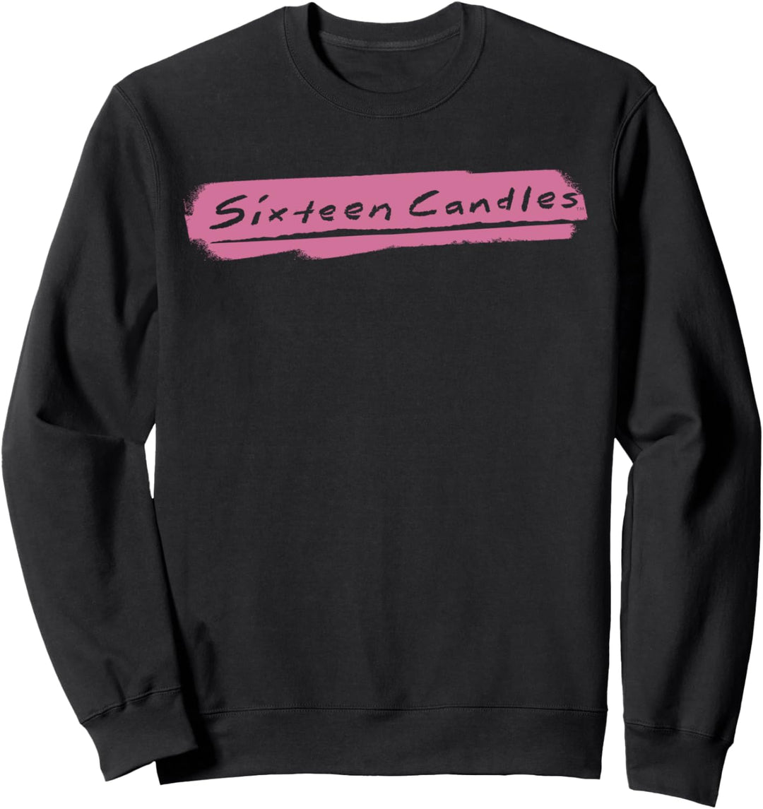 Sixteen Candles Pink Paint Stencil Logo Sweatshirt