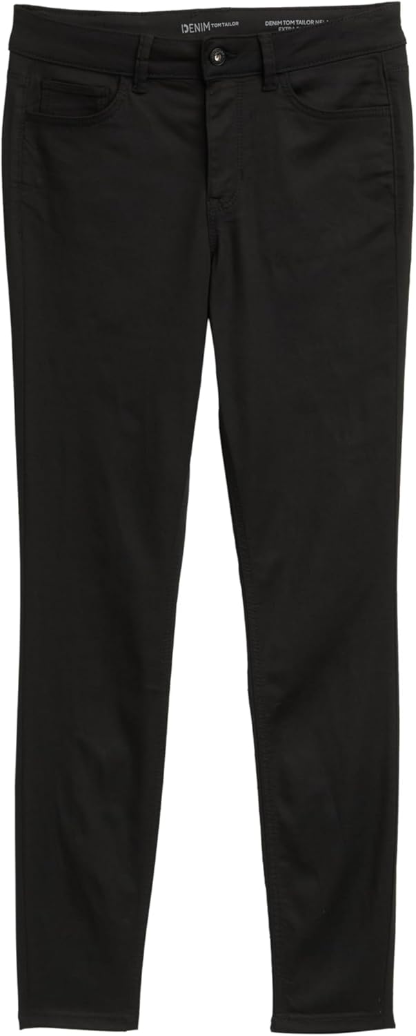 TOM TAILOR Denim Damen Nela Extra Skinny Jeans 25W / 30L 10240 - Black Denim, 25W / 30L 10240 - Blac