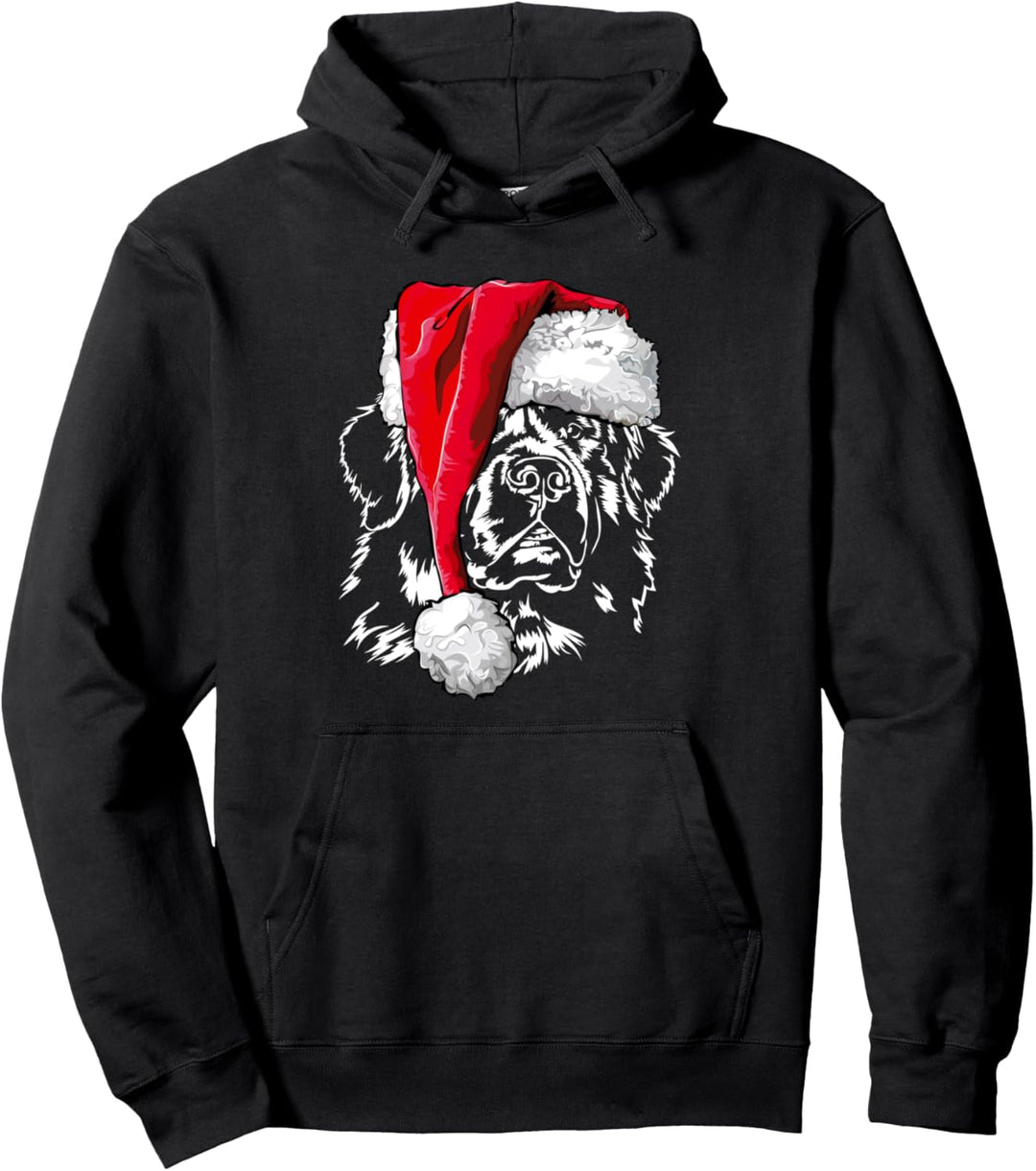 Lustiger Neufundländer Weihnachtsmann Weihnachten Hunde Pullover Hoodie