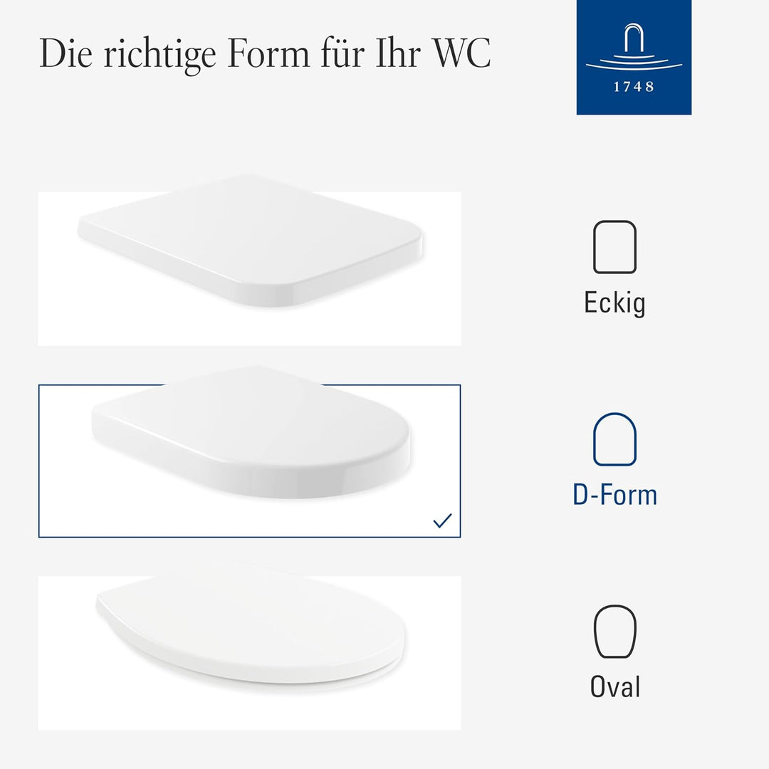 Villeroy &amp; Boch WC-Sitz Subway 3.0 - Toilettendeckel Stone White matt aus robustem Duroplast - Toile