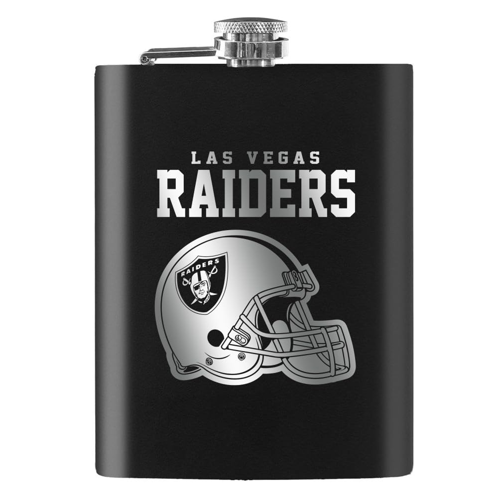 Las Vegas Raiders NFL Flachmann Flask Edelstahlflasche 235 ml