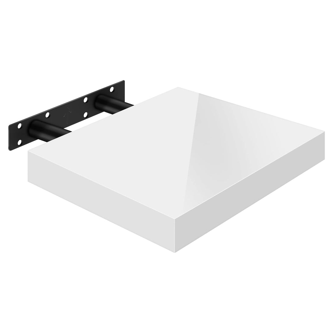 WOLTU Wandregal Volato Wandboard freischwebend hochglänzend weiss Schweberegal CD DVD Regal Bücherre